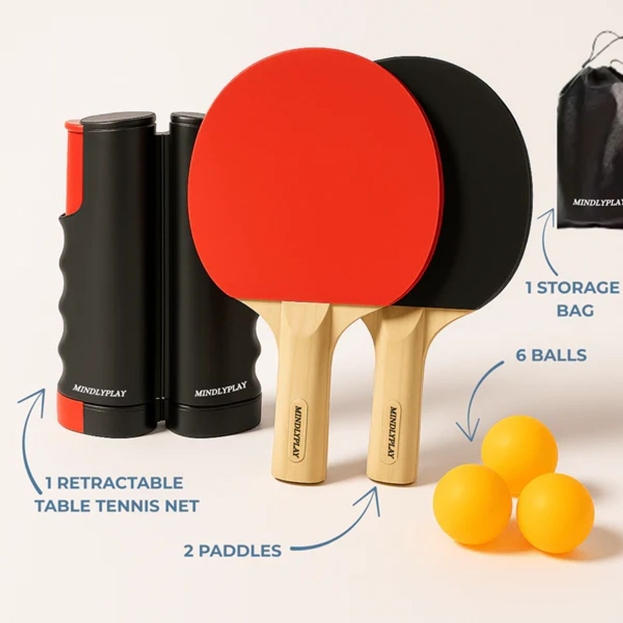 🔥 Limited Time Offer 🏓 NetFlex All-in-One Table Tennis Set – Play Anytime, Anywhere